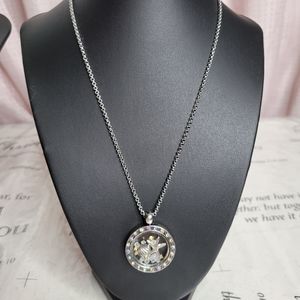 Rhinestone NECKLACE Sterling Silver